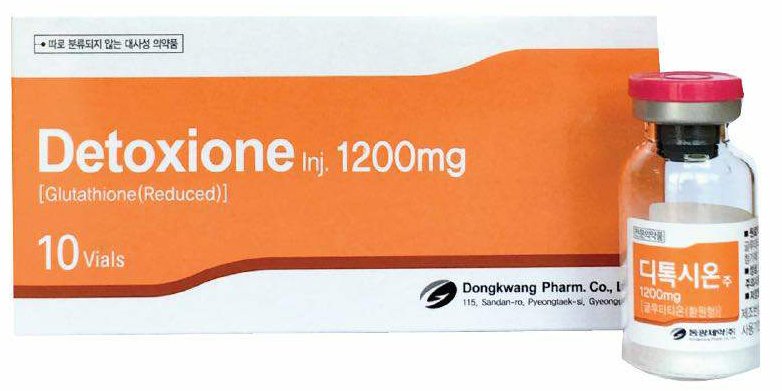 Detoxione INJ: Korean Premium 1200mg L-Glutathione Injection for Flawless Skin